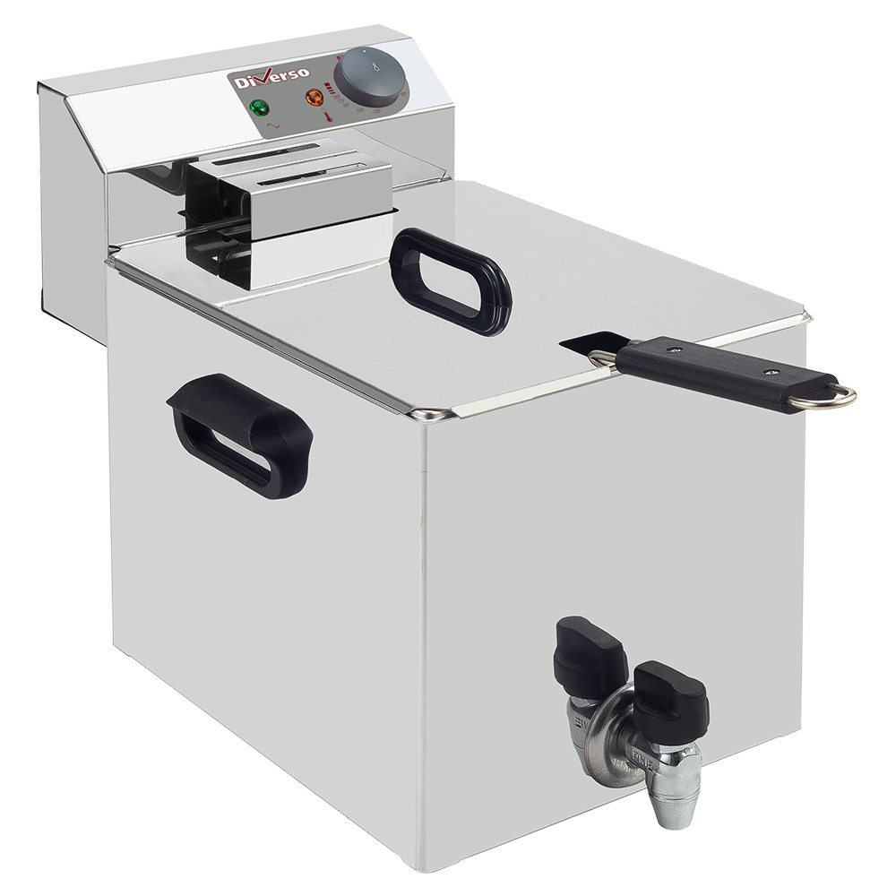8 liter electric table fryer + drain tap