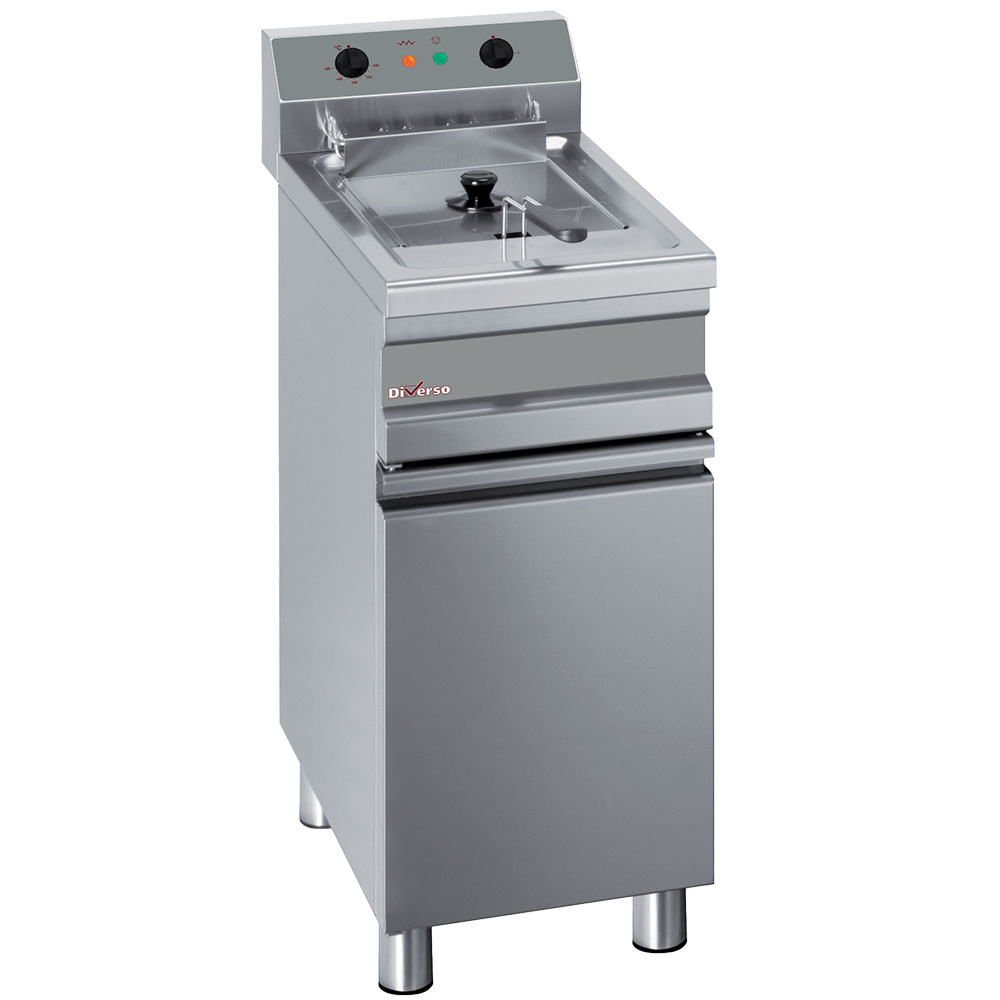 Electric fryer 1 tank 14 liters on cabinet