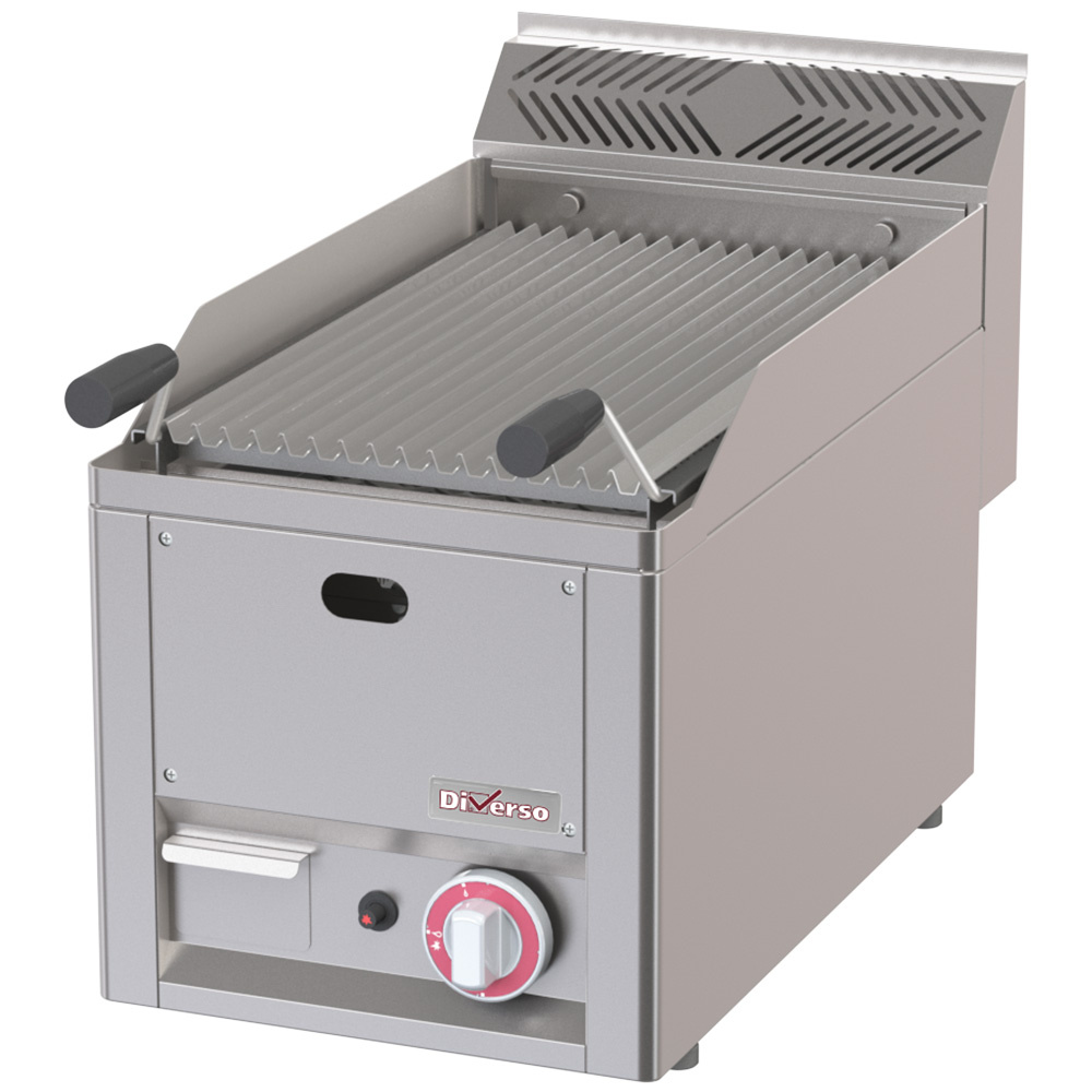 Gas lava stone grill -Top-
