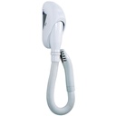 Wall-mounted electronic hair dryer, white