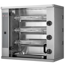Gas chicken roaster, 3 spits (9 chickens) SMALL