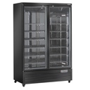 Vertical fridge display case, 2 doors, 1085 liters - BLACK