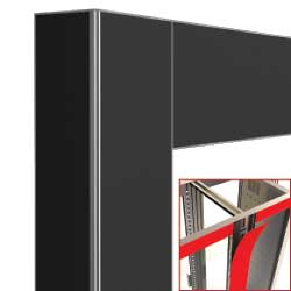 Deco junction 2x530Lt. black matt - magnetic