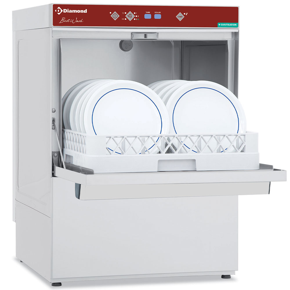 Dishwasher basket 500x500mm"Full Hygiene", with softener continuously