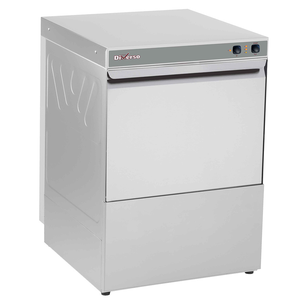 Dishwasher basket 500x500mm, with discharge pump and detergent dispenser