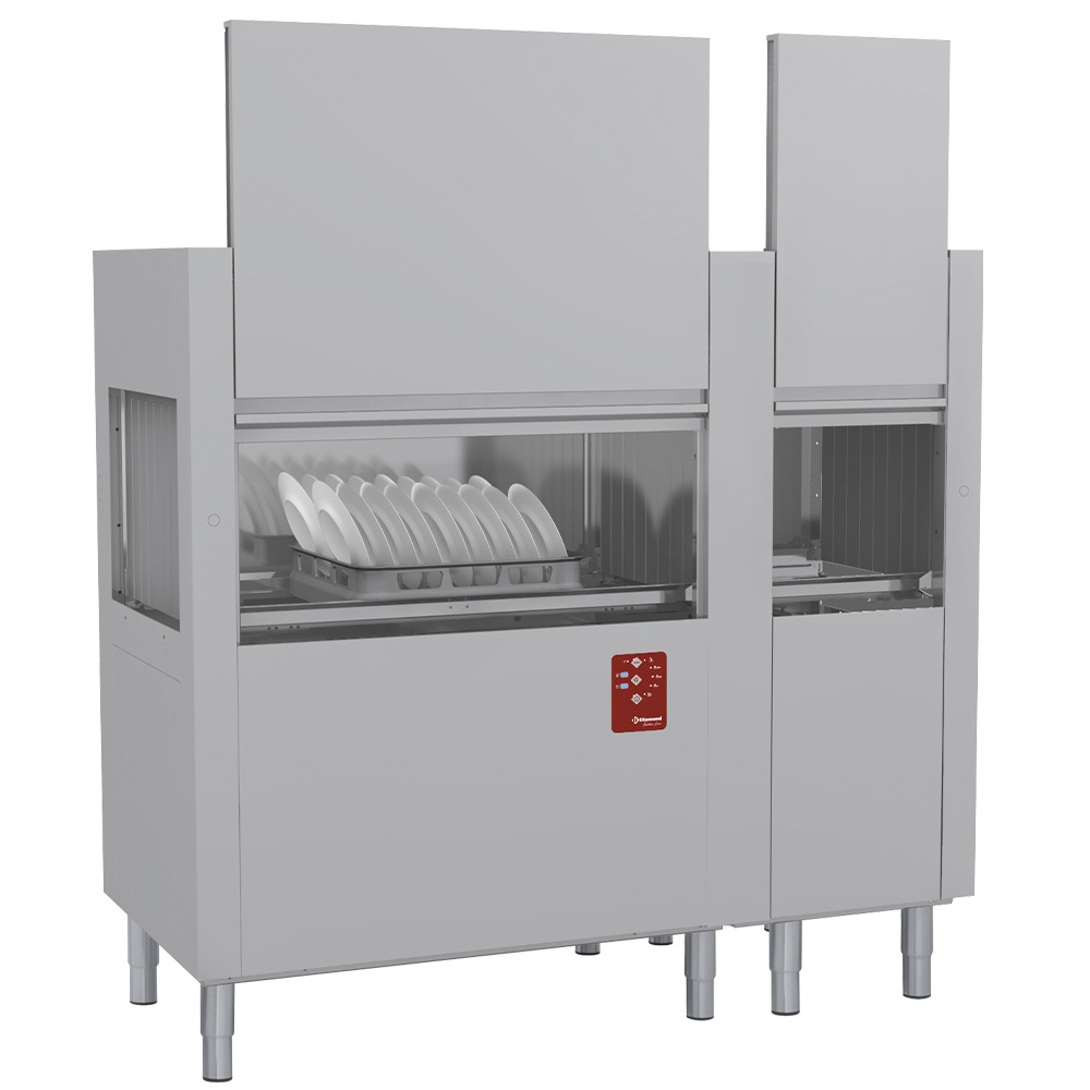 Dishwasher with traction drawn baskets 200Bas/H