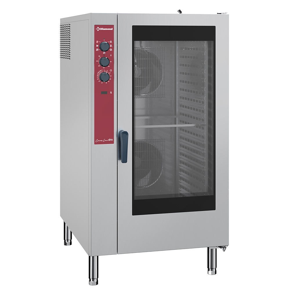 Electric convection oven, 20x GN 2/1 -  40x GN 1/1, automatic humidifier