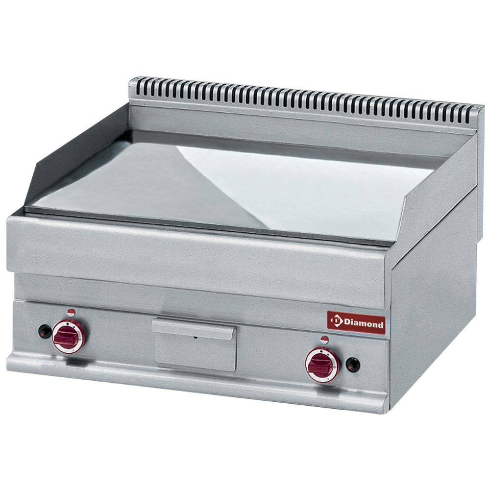 Flat gas cooking plate -Top- hard chrome "50 µm"