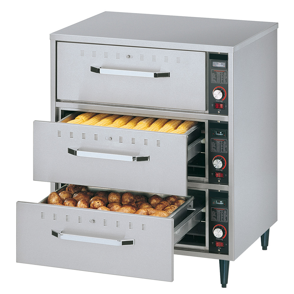 Food heater to put down, 3 drawers (GN 1/1 - 150 mm)