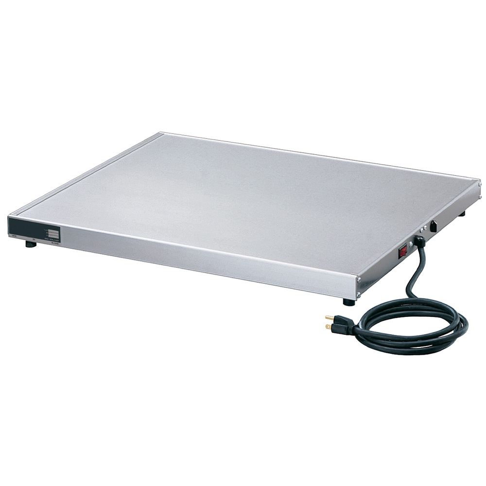 Food heater to put down, stainless steel surface