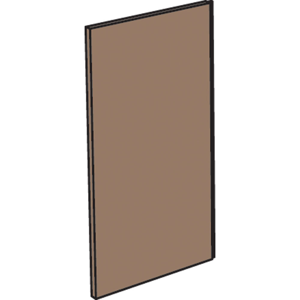Furnishing panel "wood" corner 45°