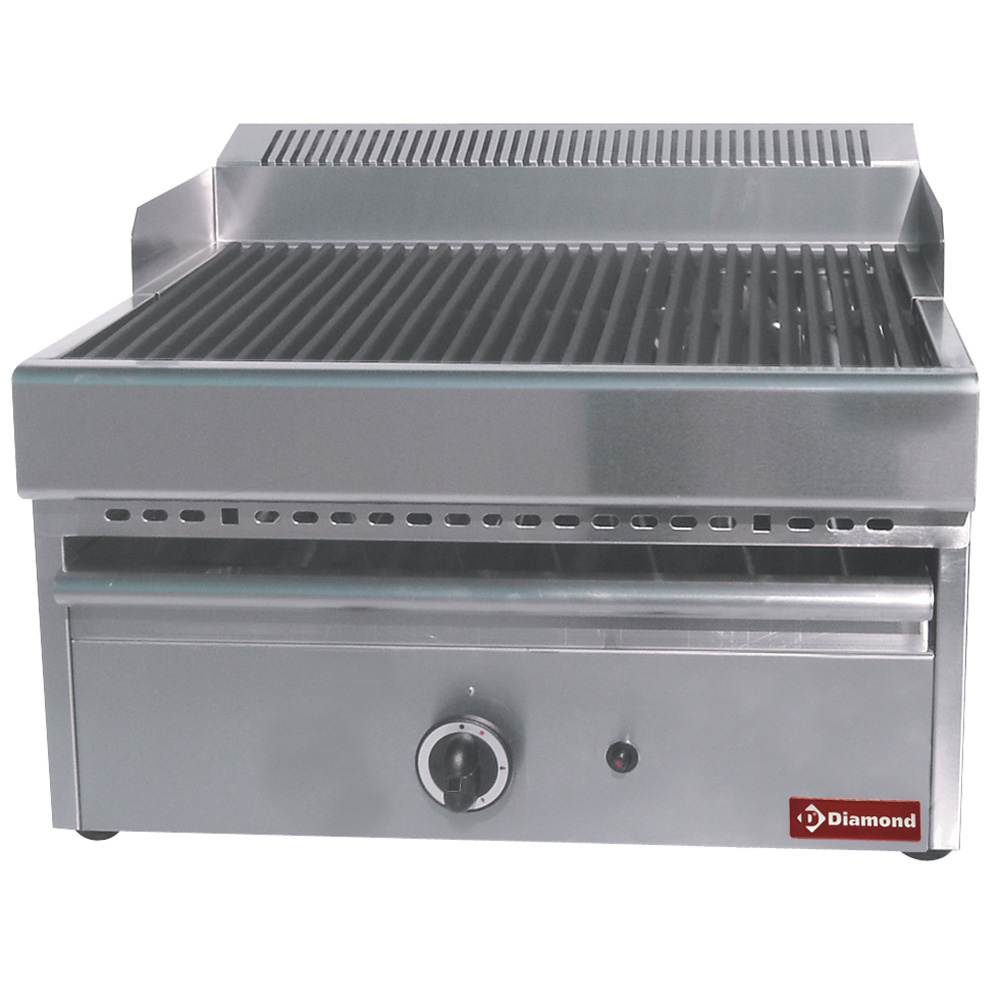 Gas steam-grill with cooking grid in cast iron -Top-