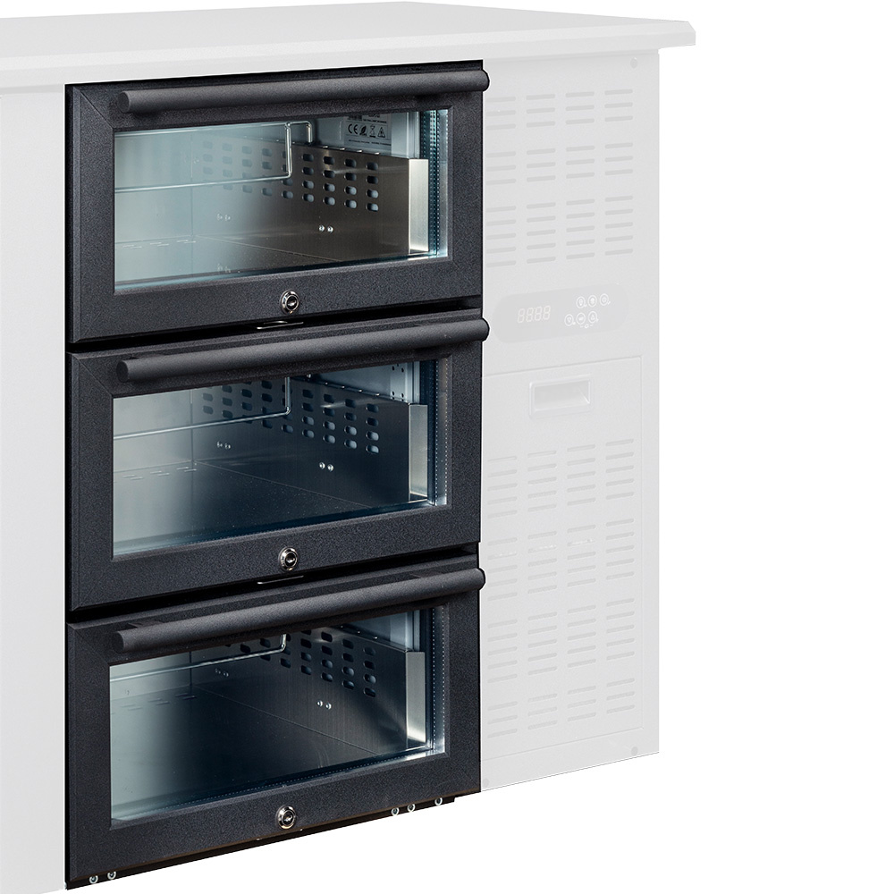 Glass drawers kit (1/3 + 1/3 + 1/3) x RLB...