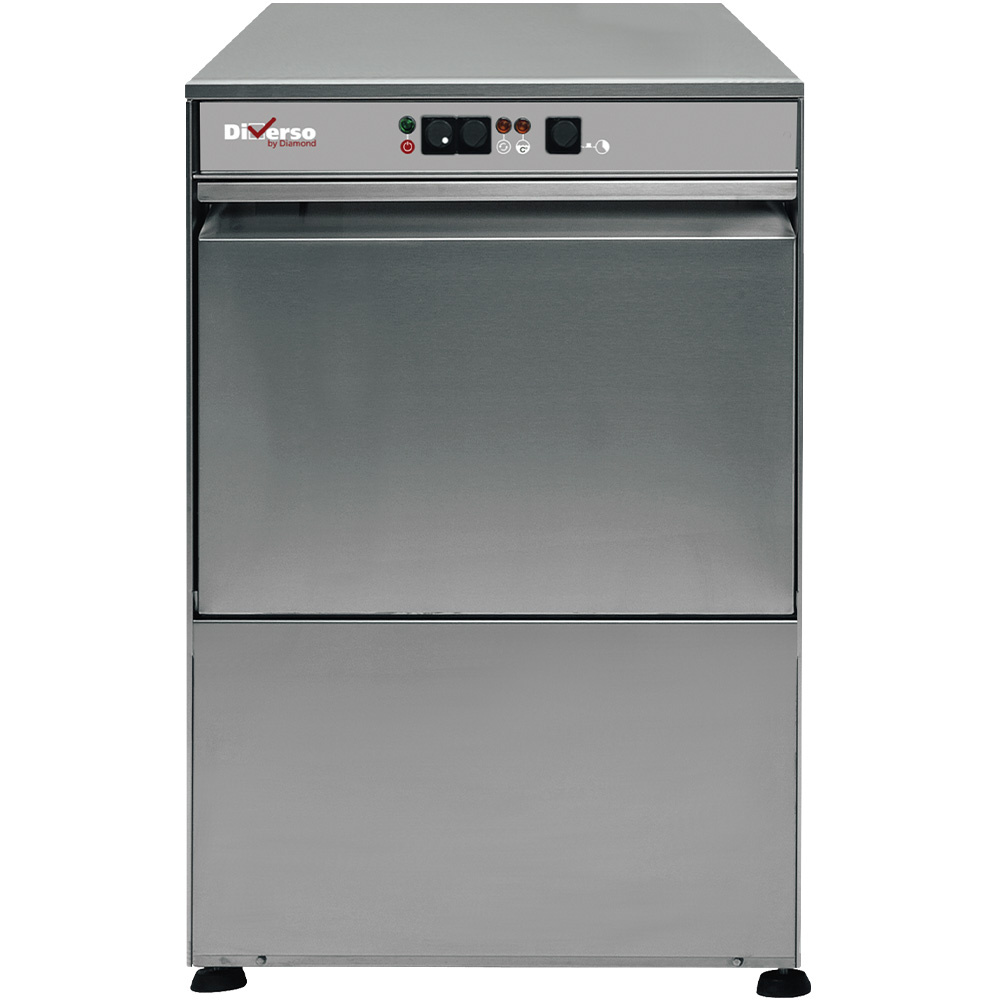 Glasswasher basket 400x400 mm, with drain pump