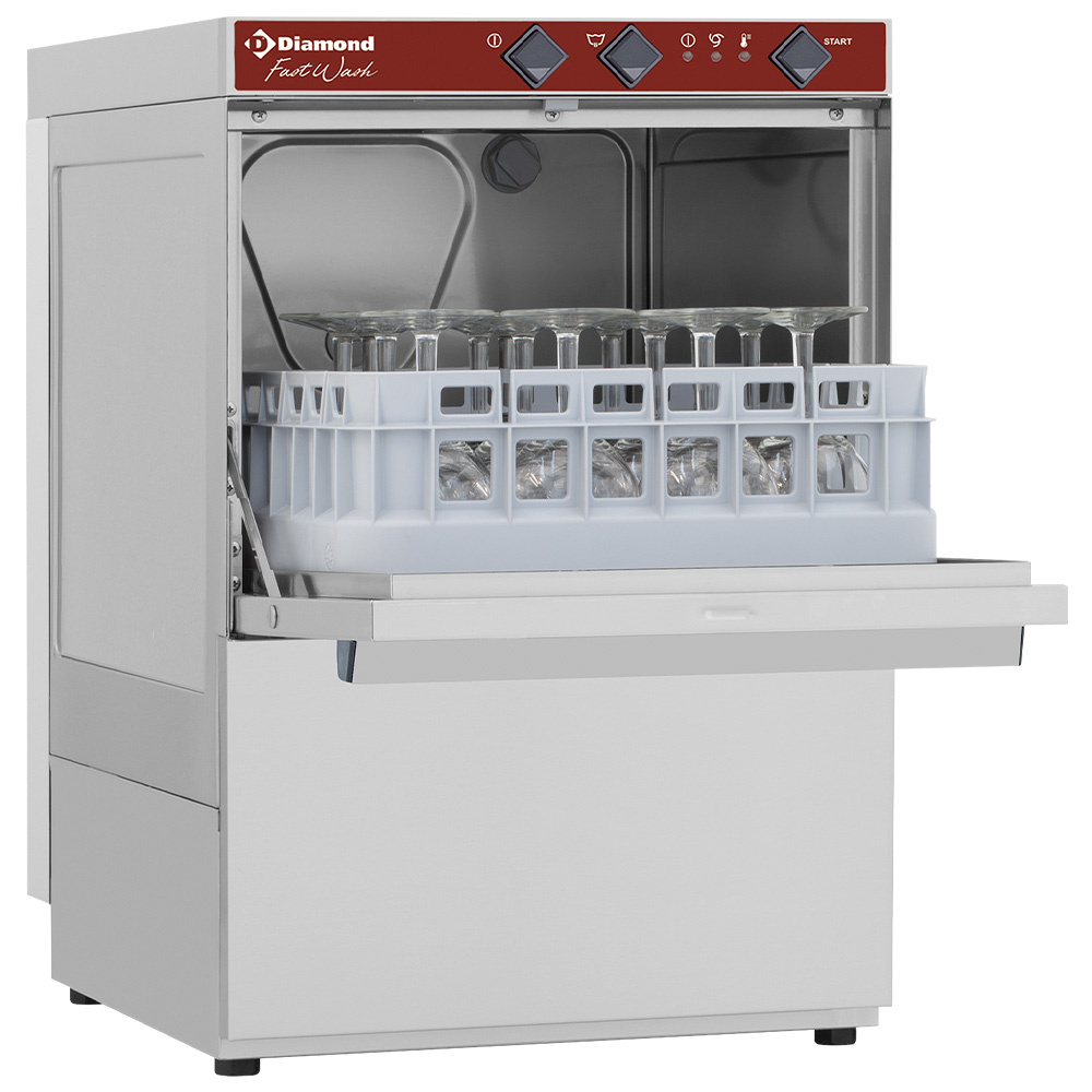 Glass-washer, squared basket 350x350 mm