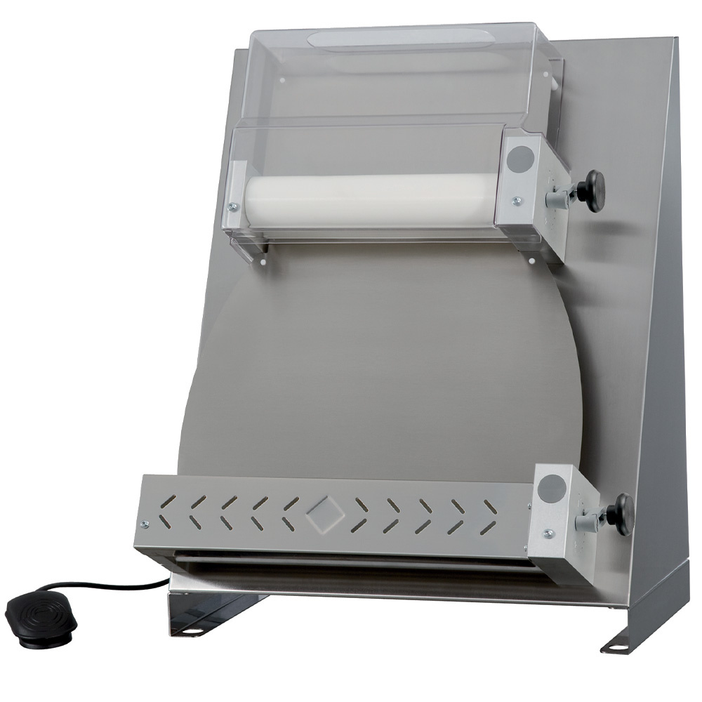 Pizza rollerø 420 mm, 2 rollers "Linear", in stainless steel
