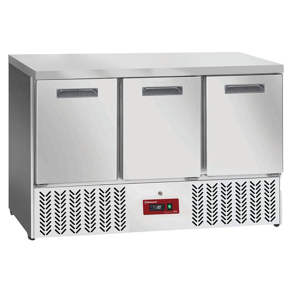 Refrigerated counter 3 doors GN 1/1