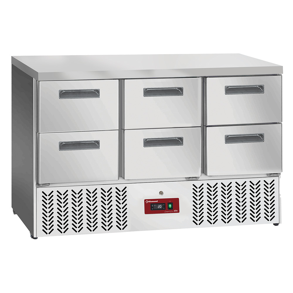 Refrigerated counter 6x 1/2 drawers GN 1/1