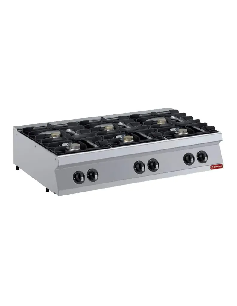 Stove with 6 burners 5,5 kW + maxi gas oven