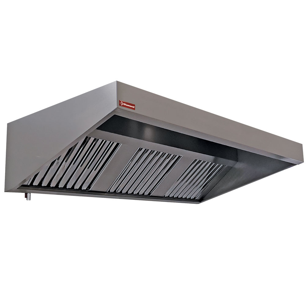 Wall cooker hood 3 labyrinth filtres 500x500 mm