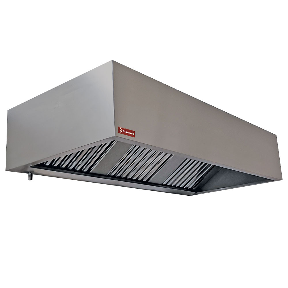 Wall cooker hood 4 labyrinth filtres 500x500 mm