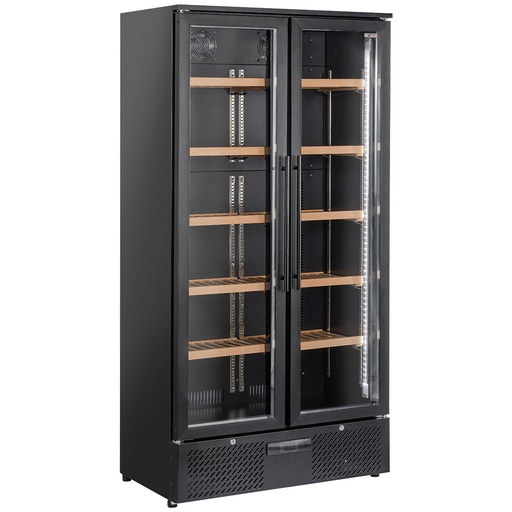 [WR-CWP2-75] Vitrine cave à vins, double porte, 460 Lt, 1 temperature - NOIRE