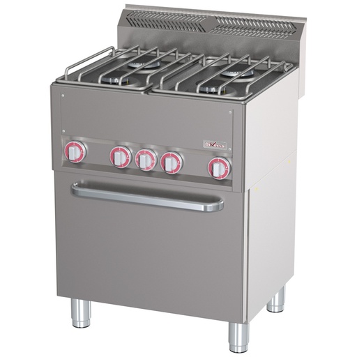 [WR-G4CF-20] Fourneau 4 feux sur four à convection GN1/1