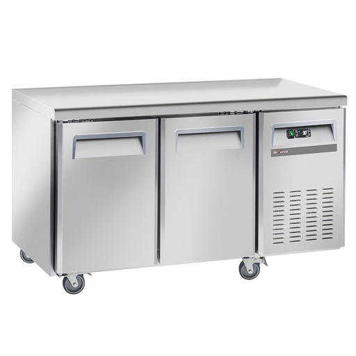 [WR-GTB2-2B] Table de congélation, ventilé, 2 portes GN 1/1, sur roues, 2 avec freins