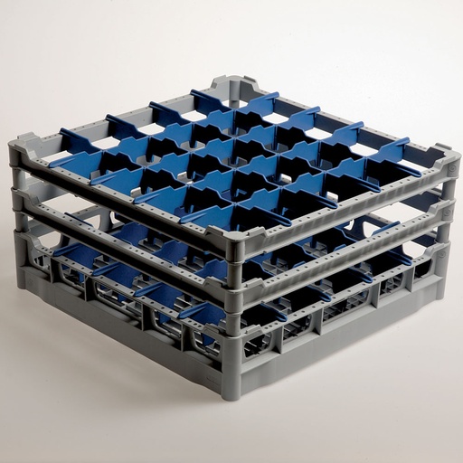[DB325/FQ] Basket 25 glassesø 90 mm, h210  "tilted", Polyp.