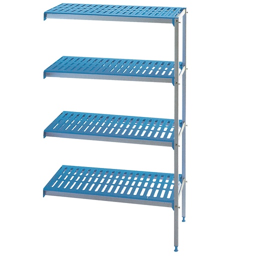 [RAA/33G-4/N] Corner rack in anodised aluminium GN 4 levels "Modular Rack"