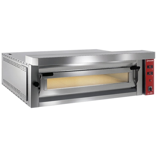 [LFD-09L-LX] Electric pizza oven "extra large", 9 pizzas 350mm - FULL refractory stone 