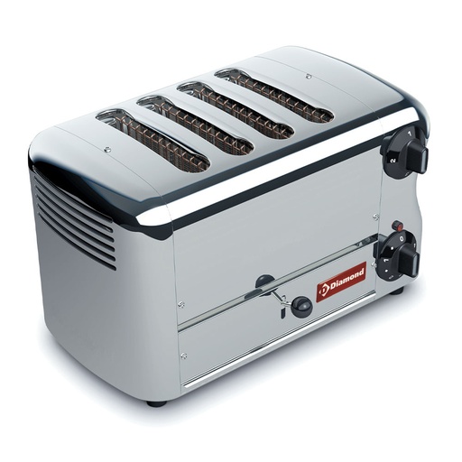 [D4GP-X] Electric roast bread  4 sections - Silver