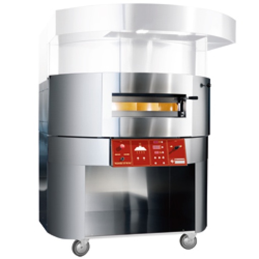 [RED10/35] Electric rotative pizza oven,ø 1400 mm, board on wheels