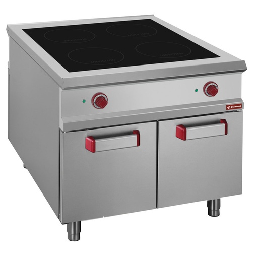[E1/4IDA2] Electric stoves 4 induction hearths, cupboard - PASS-THROUGH