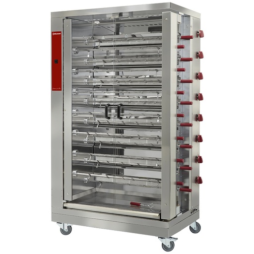 [RVG/152-CM] Chicken gas roaster, 15 spits (90 chickens)