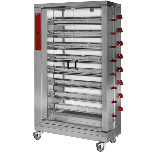 [RVG/8-CM] Chicken gas roaster, 8 spits (48 chickens)