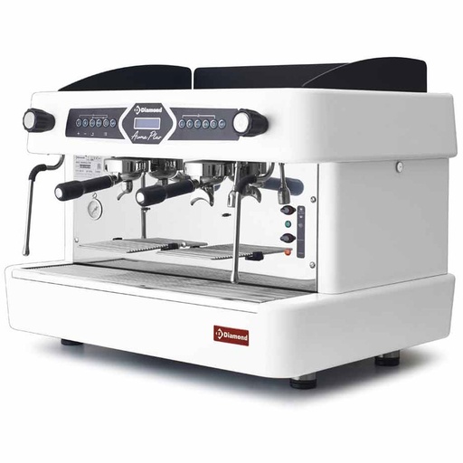 [AROMA/2EW] Coffee machine 2 groups, automatic (with display) - WHITE 