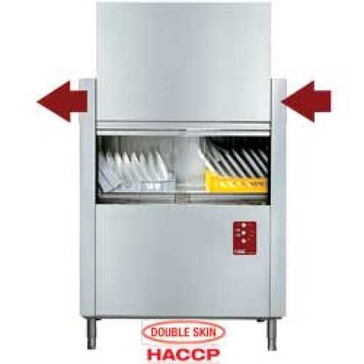 [D117-EK-230/3-DX-] Dishwasher with traction drawn baskets "Traction Line"