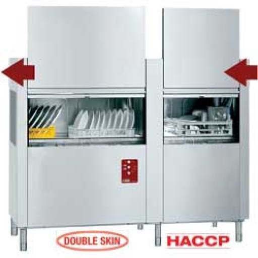 [D150-EK-230/3-DX-] Dishwasher with traction drawn baskets "Traction Line"