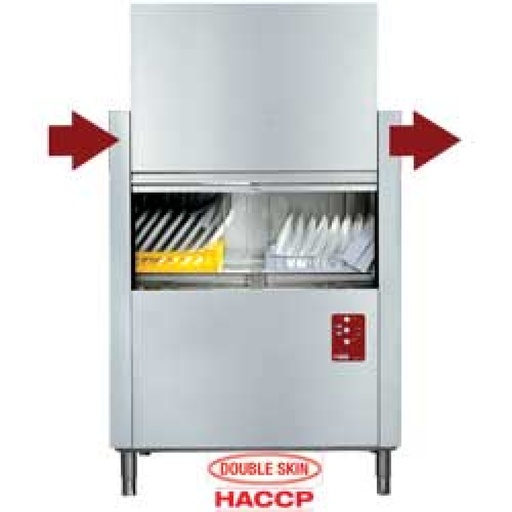 [D115-EK-230/3-] Dishwasher with traction drawn baskets "Traction Line" 100Bas/h - 230/3