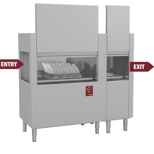 [DATIC20E/7-230/3-] Dishwasher with traction drawn baskets 200Bas/H