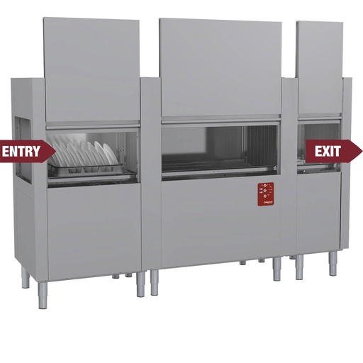 [DATIC37E/7-230/3-] Dishwasher with traction drawn baskets 270 Bas/H