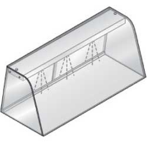 [IN/SP08-L] Display case with lighting element (neon light), closed, with sliding doors
