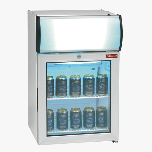 [TOP50PC/R6] Display table model positive temperature, 60 liters, with light box