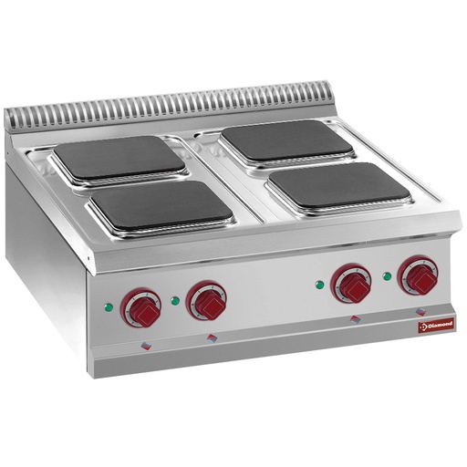 [E7/4PQ7T] Electric cooker 4 square hobs -Top-