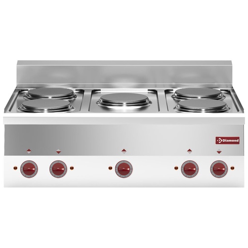 [E60/5P9T-N-2EME] Electric cooker 5 hobs -Top-