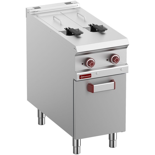 [E9/F2V8A4-N] Electric fryer 2 vats 8 lit. on closed cupboard