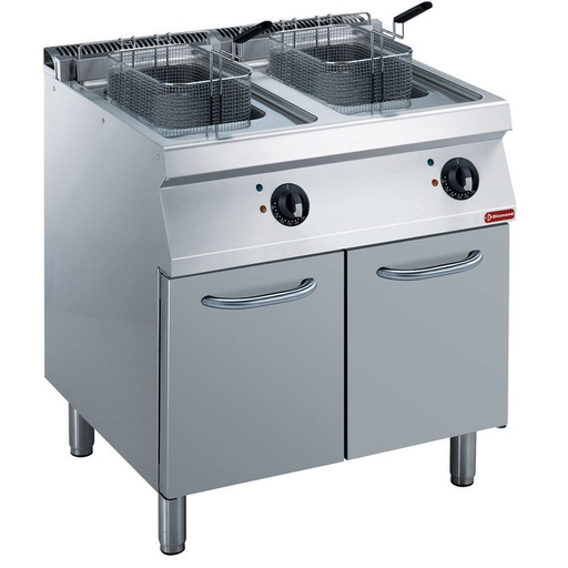[E17/F28A8-230/3--N] Electric fryer 2x14 liters, on cupboard
