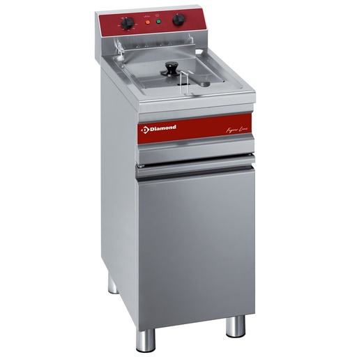 [F14E/M] Electric fryer Single tank 14 liters on stand