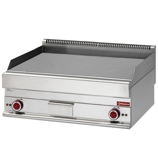 [E65/PLCD10T] Flat electric cooking plate EXTRA-LARGE chrome